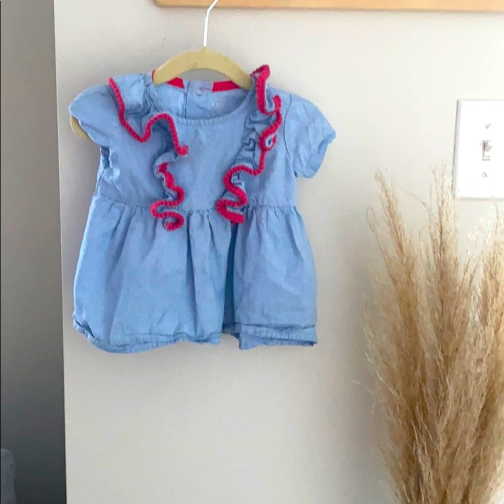Top with ruffles